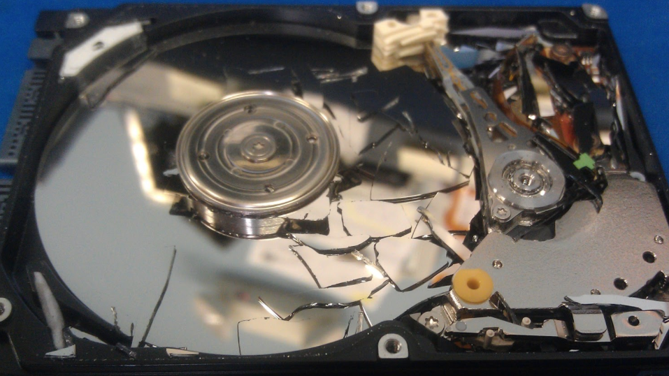 a broken hard drive